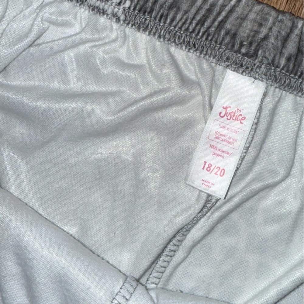 Justice Black and Gray Snowflake Pajama Set - Picture 7 of 9